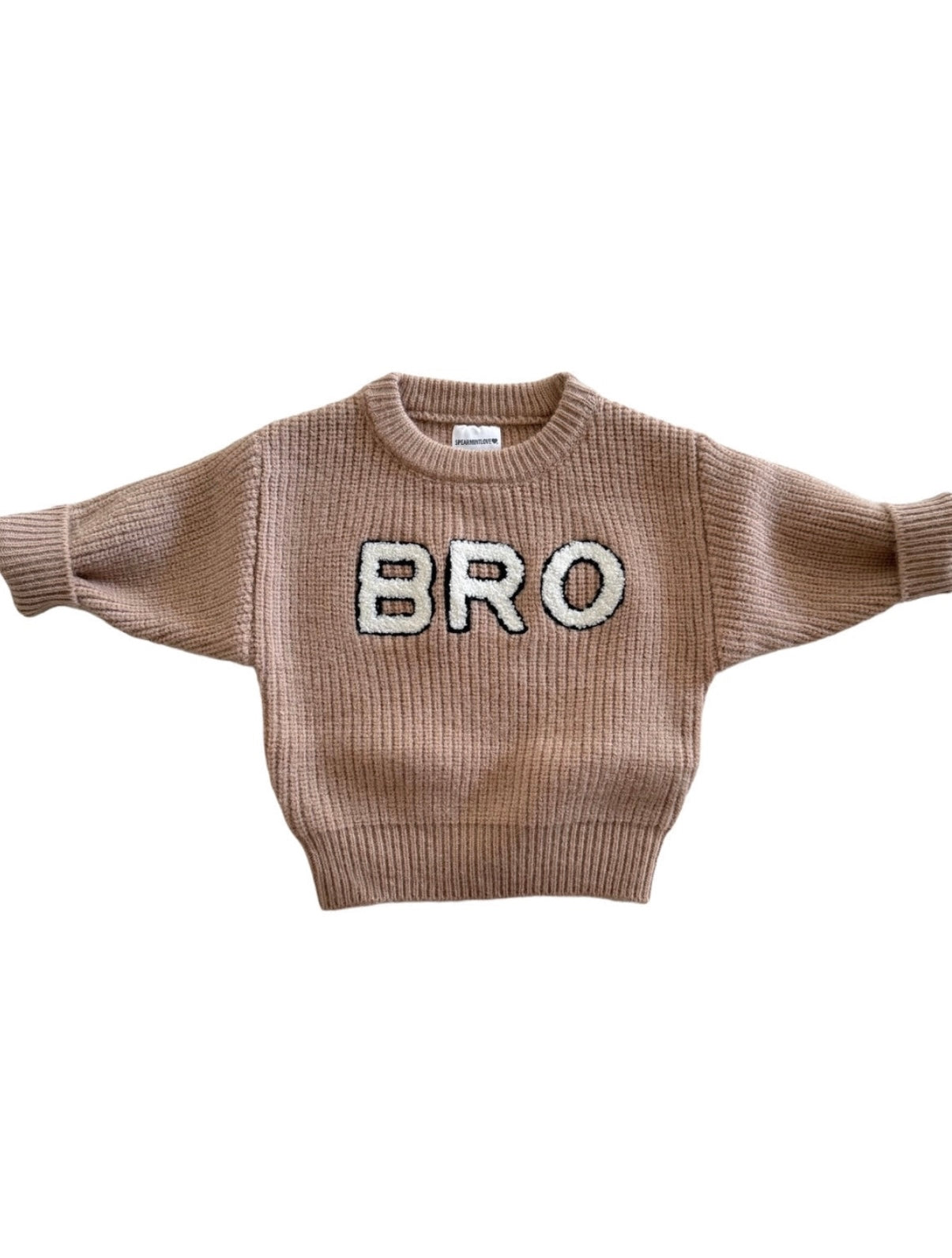 "Bro" Knit Sweater | Clay