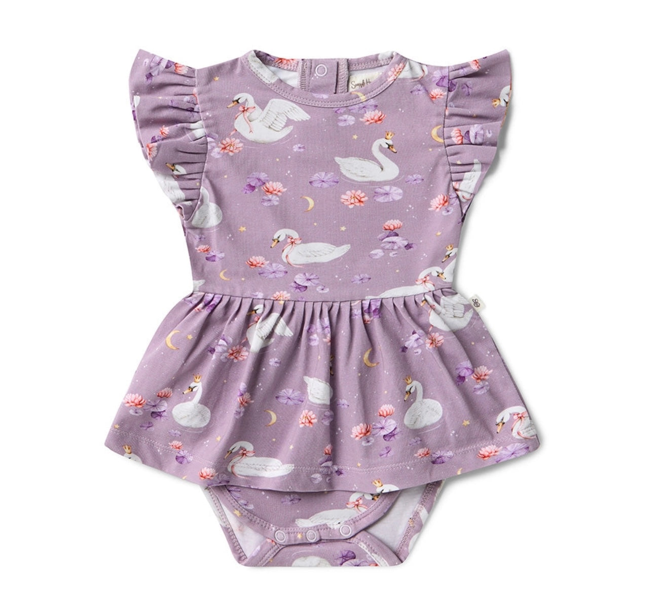 Swan Lake Short Sleeve Organic Dress