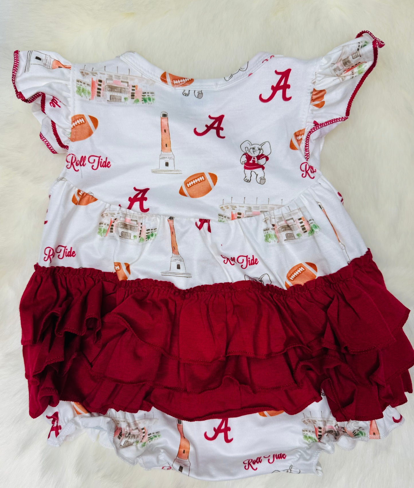 Roll Tide Football Girl Bubble