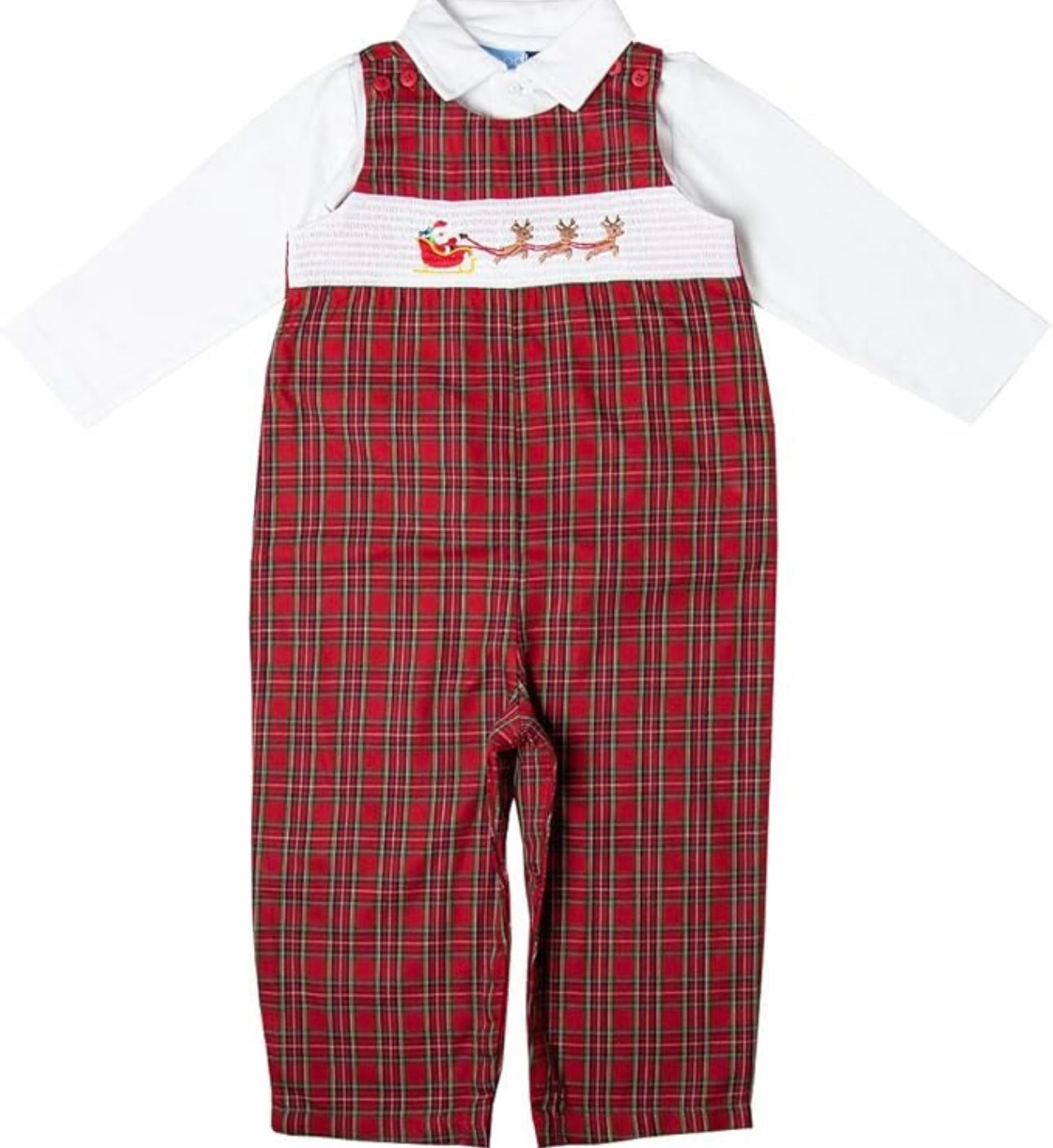 Smocked Overall Set