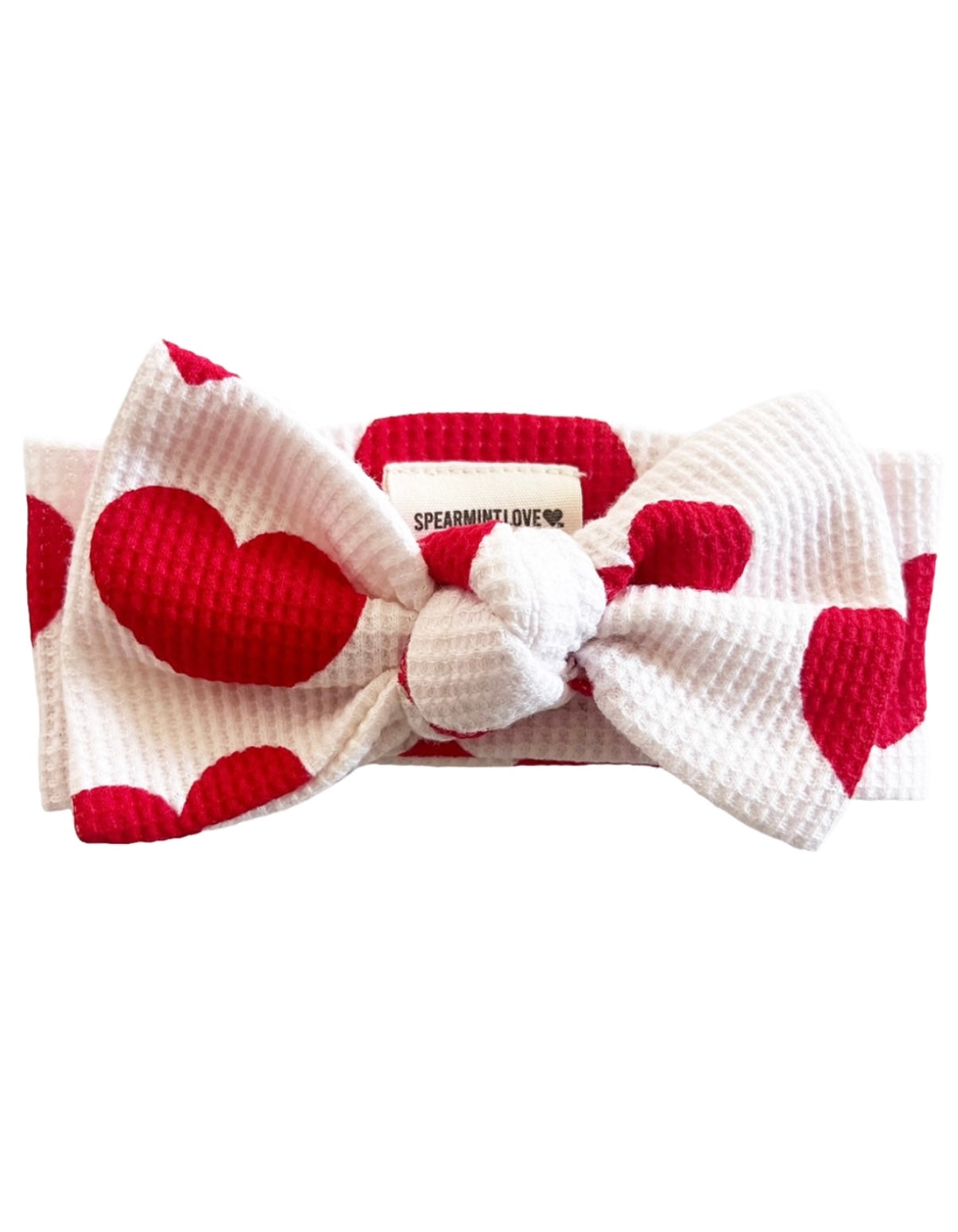 Red Heart Organic Waffle Knot Bow