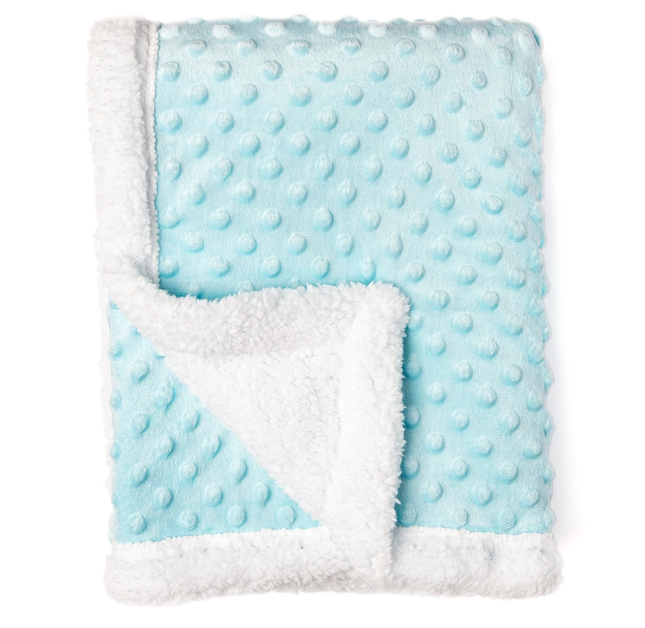 Popcorn Sherpa Blanket - Blue