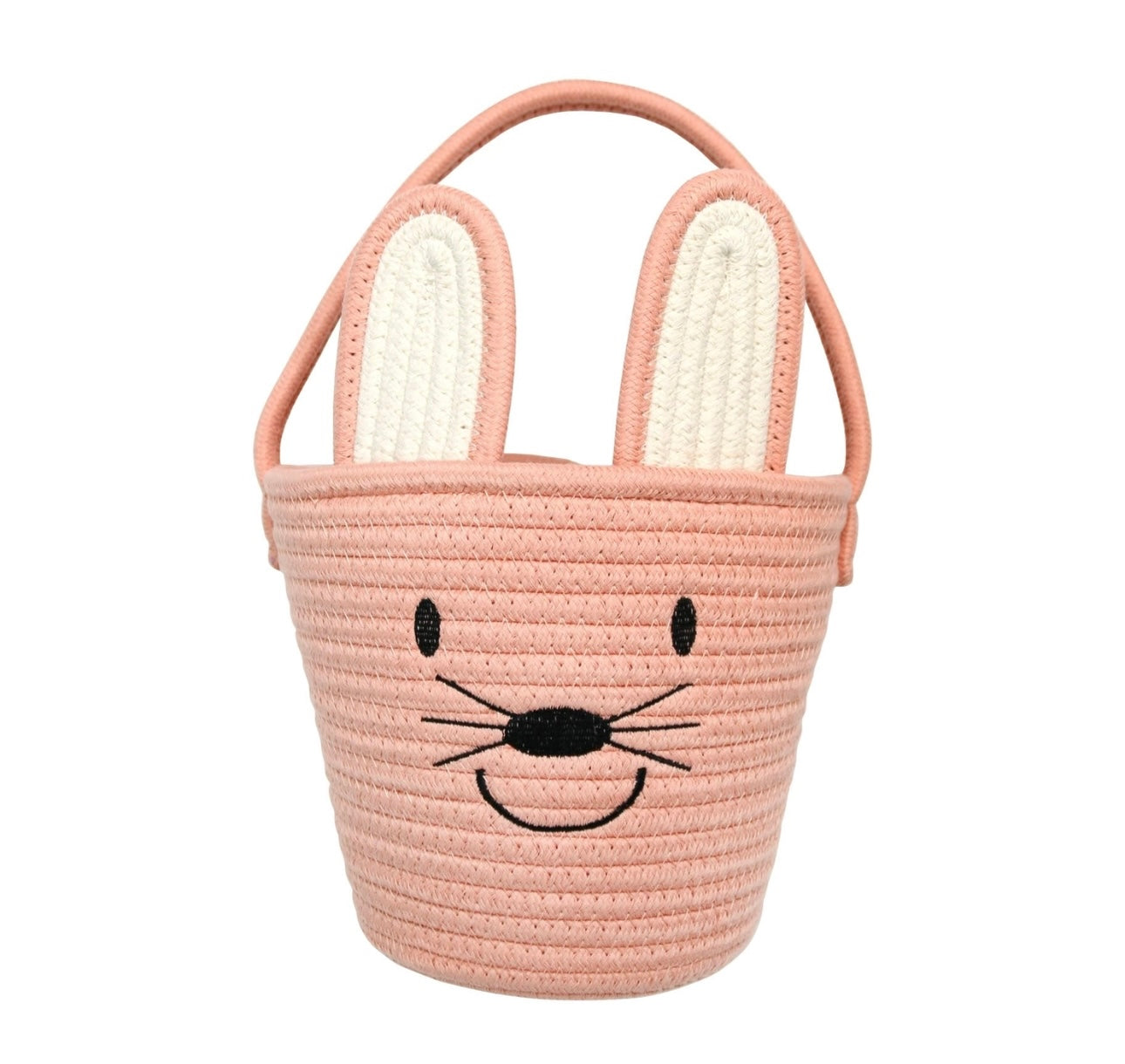 Pink Bunny Rope Basket