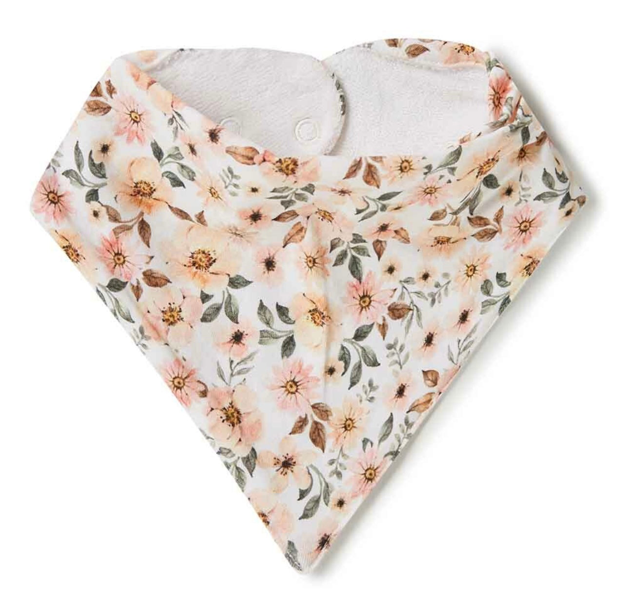 Spring Floral Organic Dribble Bib