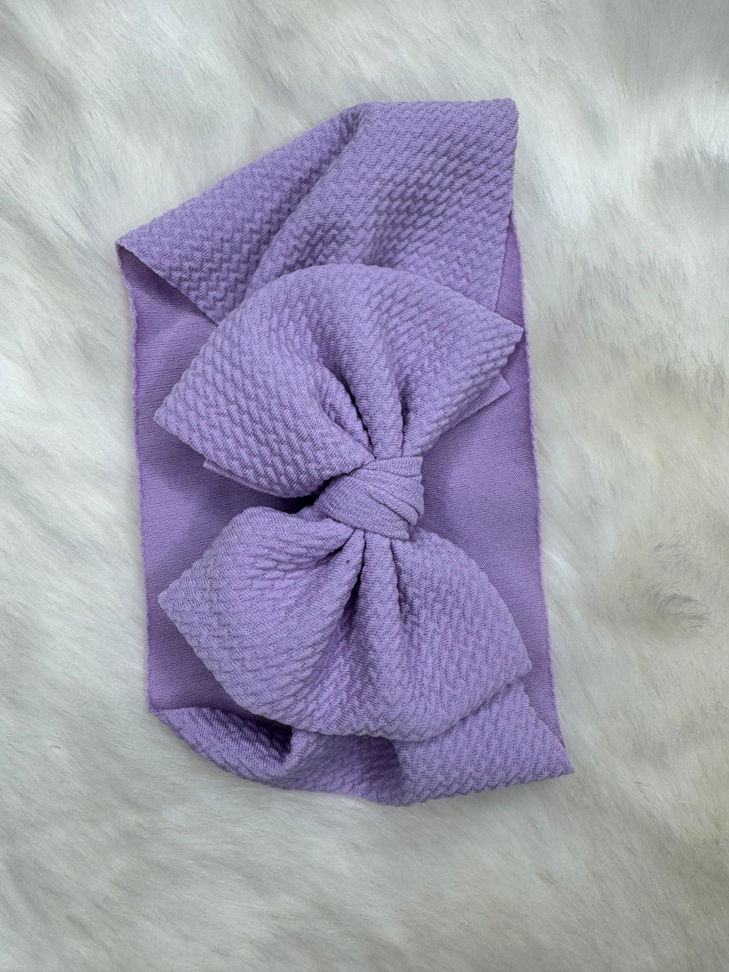 Lilac Baby Headwrap Bow
