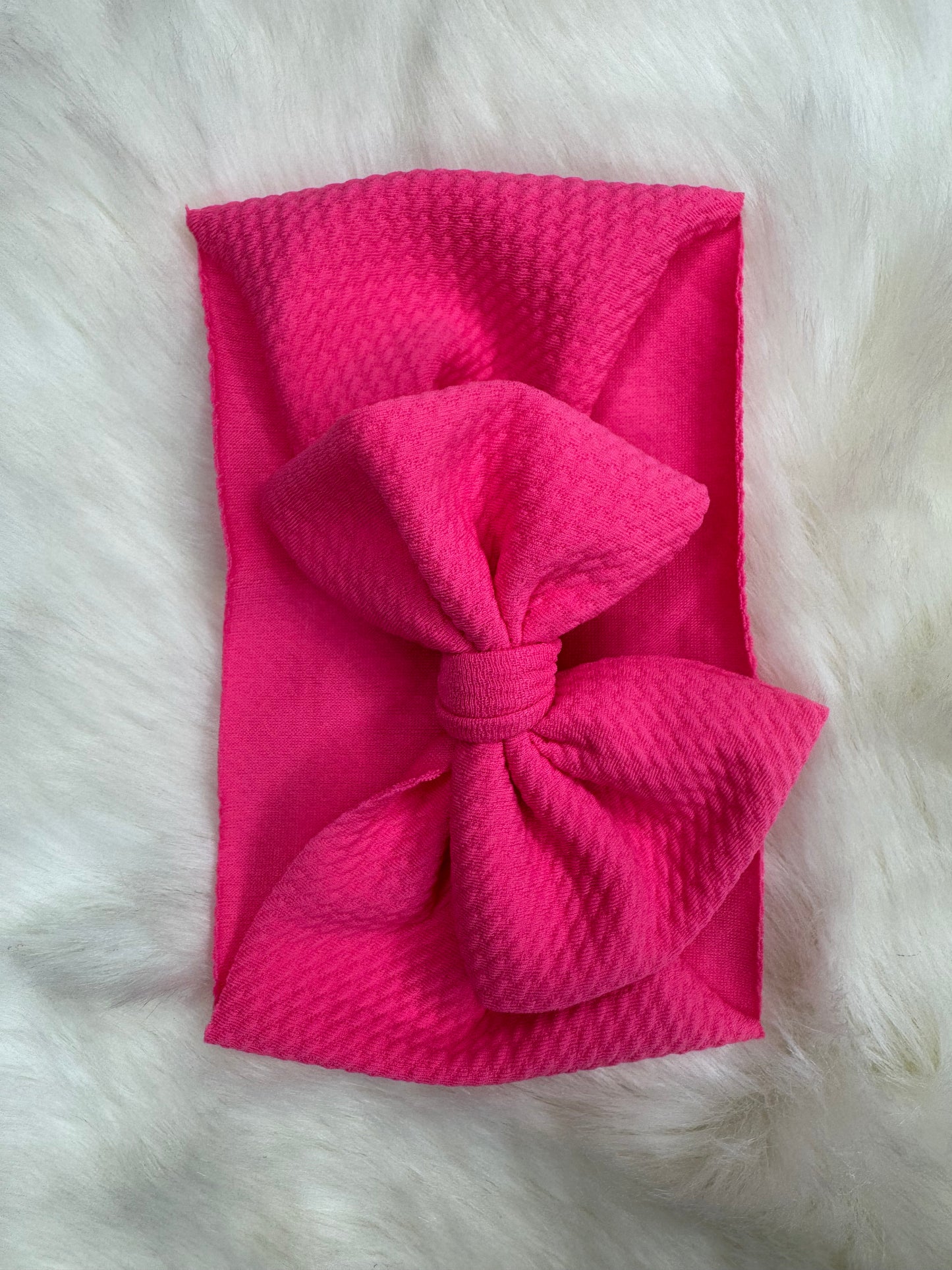 Hot Pink Headwrap Bow