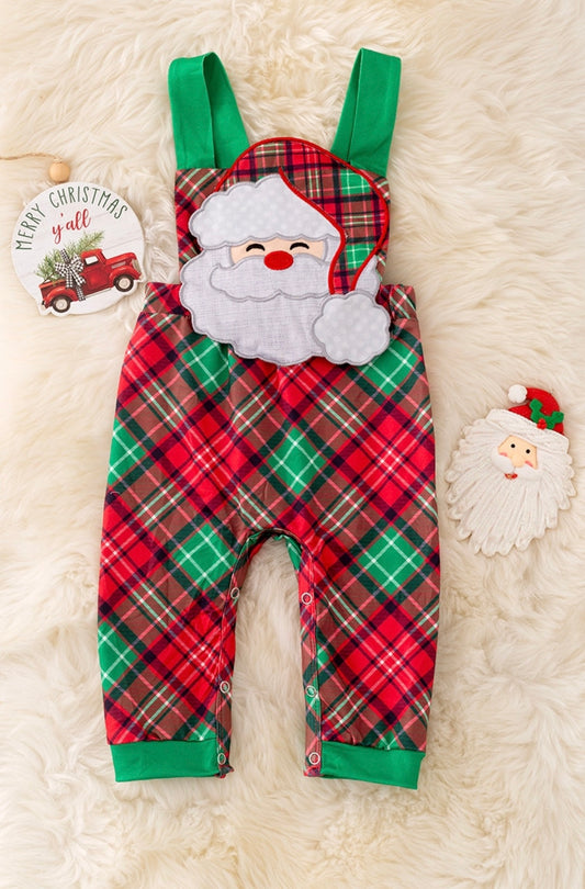 Santa Applique Romper w/ Snaps