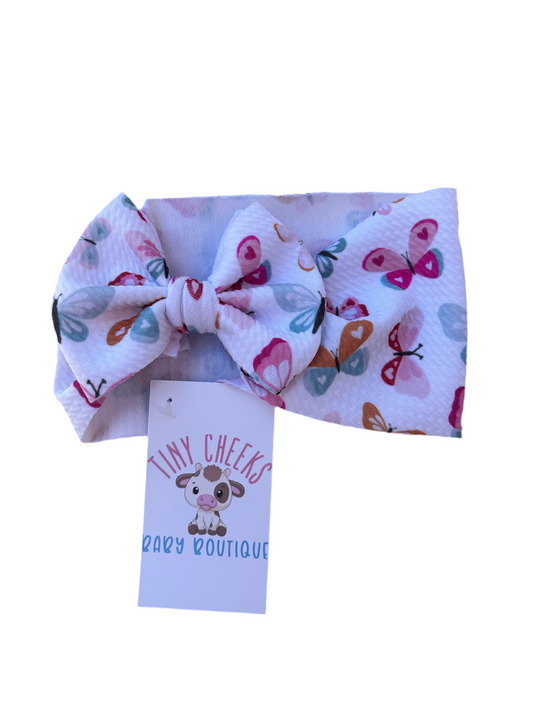 Sweetheart Butterfly Baby Headwrap Bow