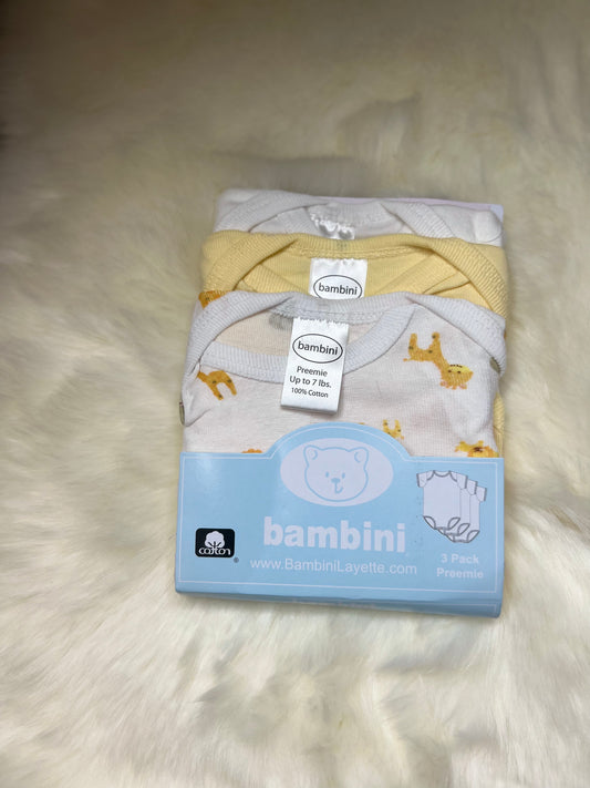 Bambini 3 Pack Onesies