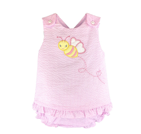 Bee Applique Popover Top & Bloomer Set