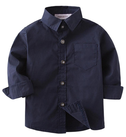 Navy Blue Button Up