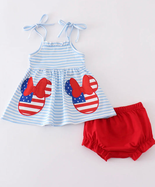 Blue & Red Character Bloomer Set