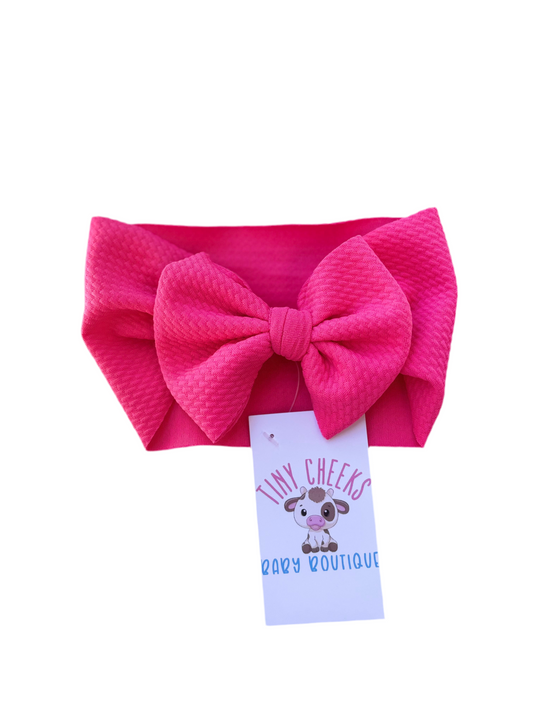 Hot Pink Headwrap Bow