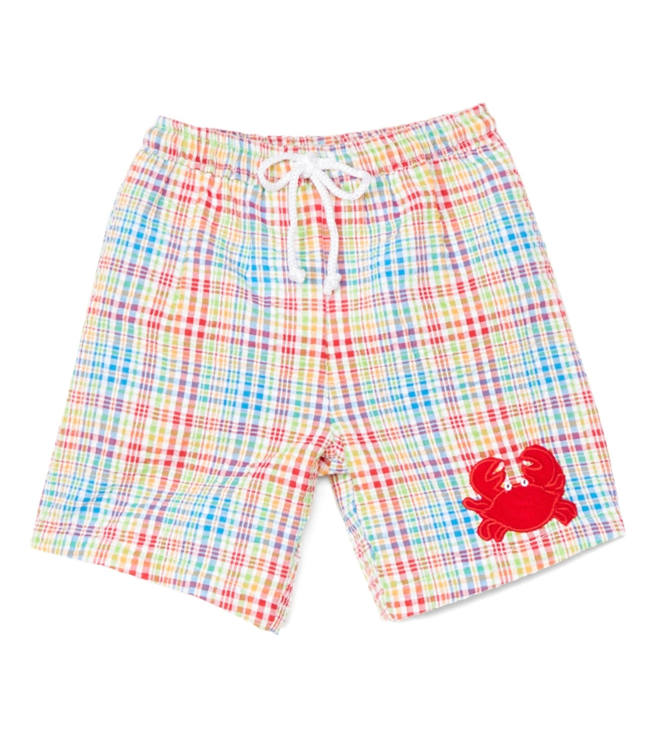 Petit Ami Crab Appliqué Swim Trunks