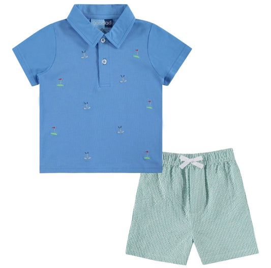 Boys Golf Short Set