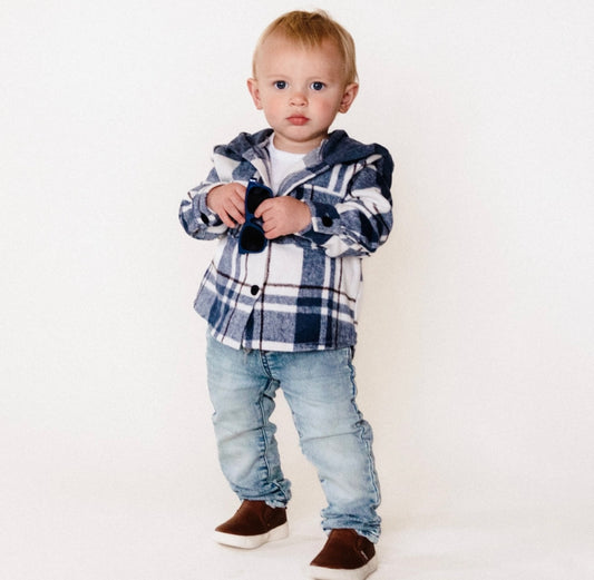 Navy Plaid Flannel