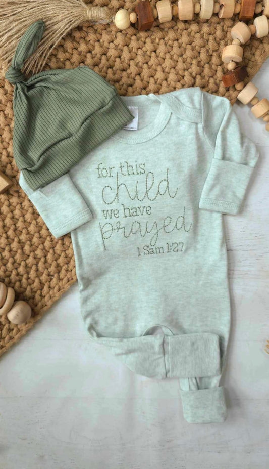 For This Child We Have Prayed Romper