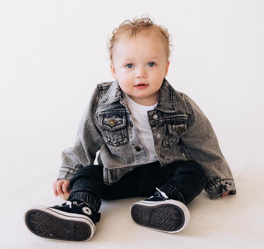 Silver Grey Denim Jacket