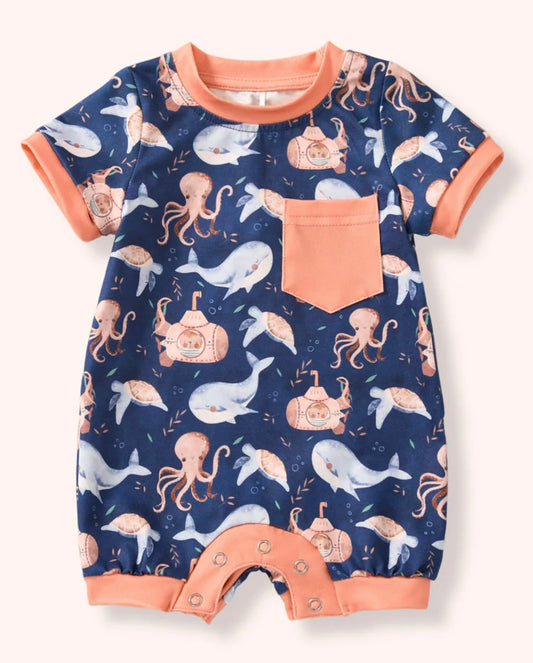 Ocean Explorers Boy Romper