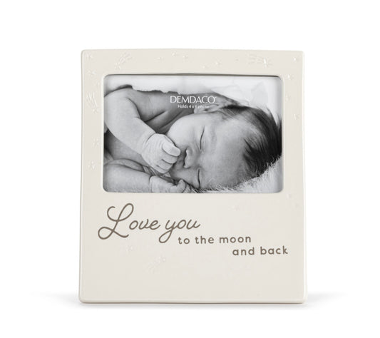 Love You To the Moon and Back Cream Frame