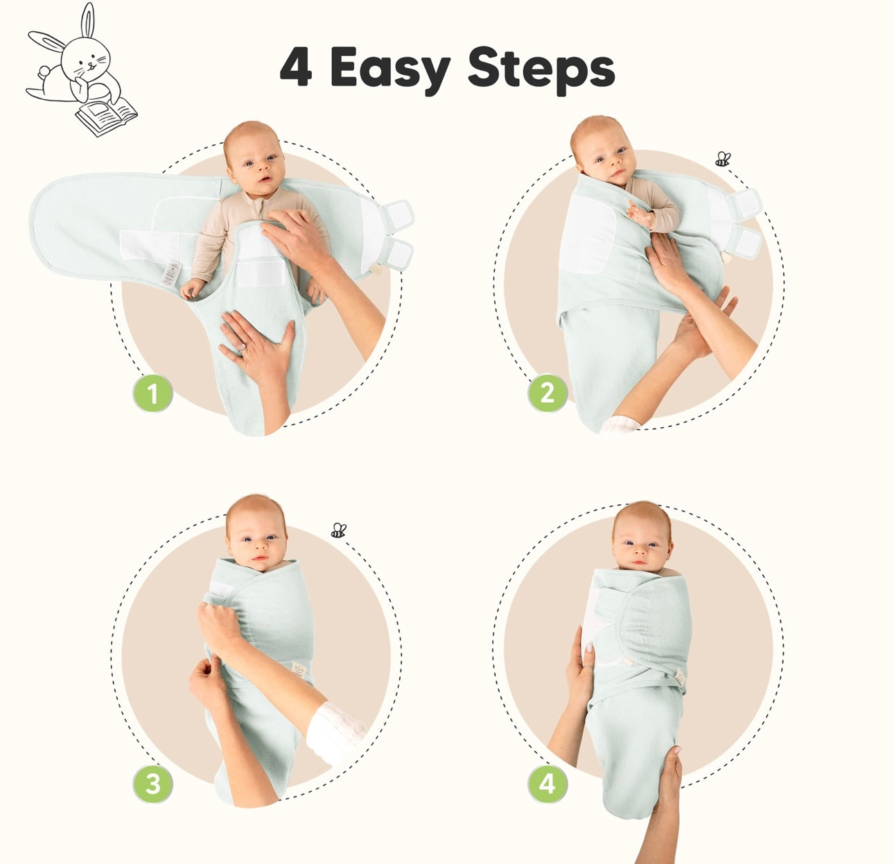 3pk Soothe Wren Swaddles Sacks for Newborns 0-3 Month