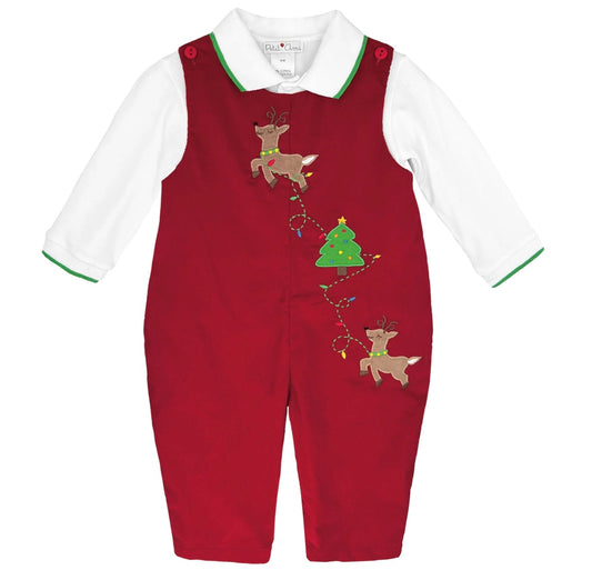 Petit Ami Reindeer Appliqué Longall