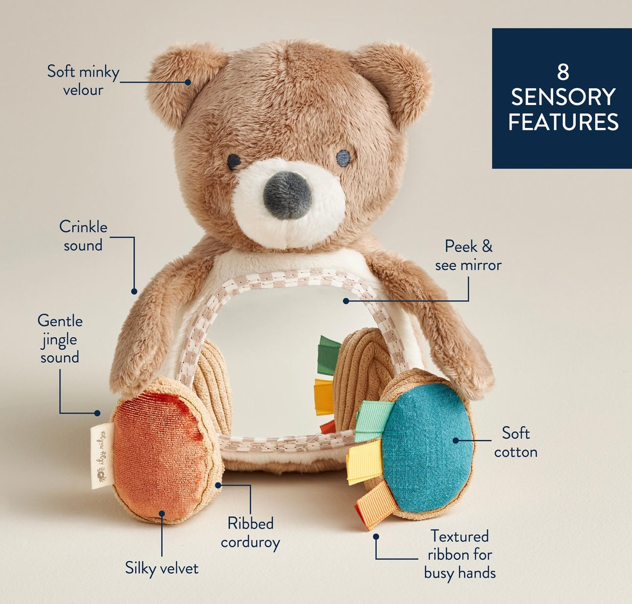 Theo the Bear Itzy Bitzy Mirror