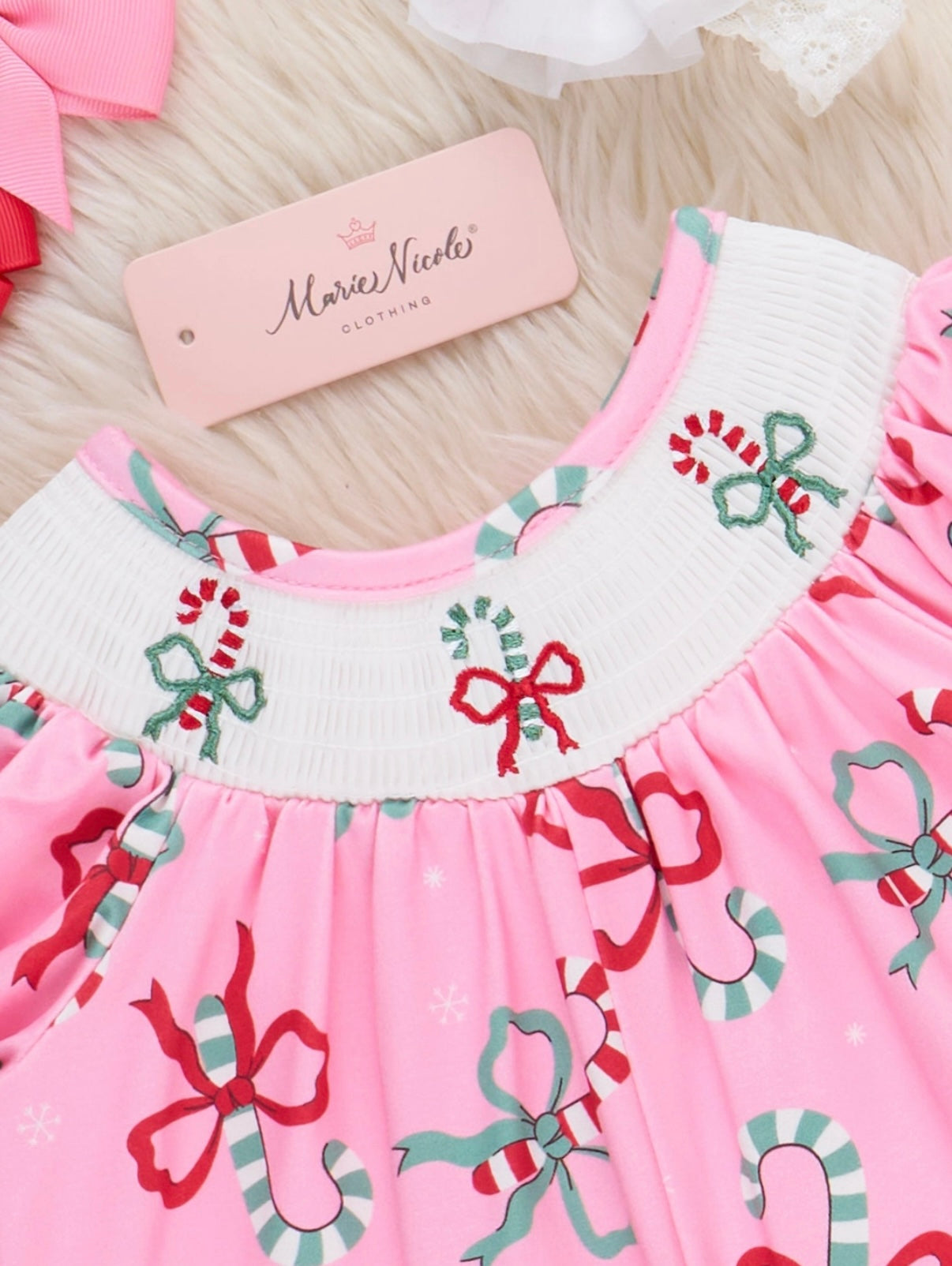 Christmas Sweet Tooth Smocked Romper