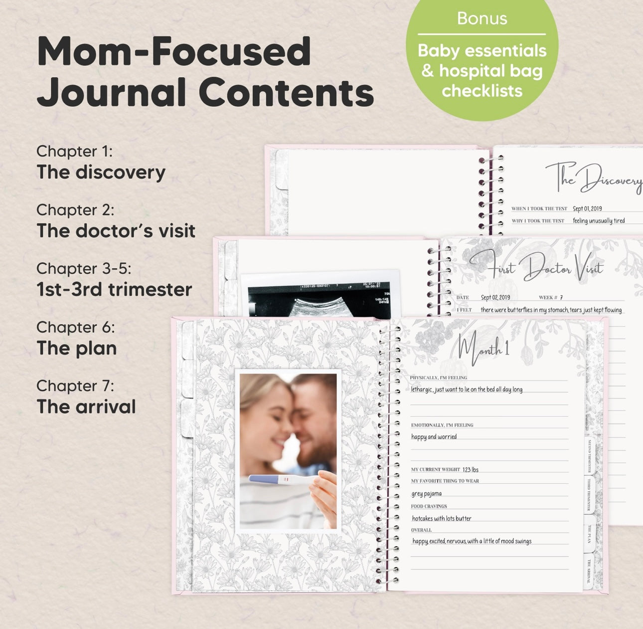 Blossom Pregnancy Journal Book