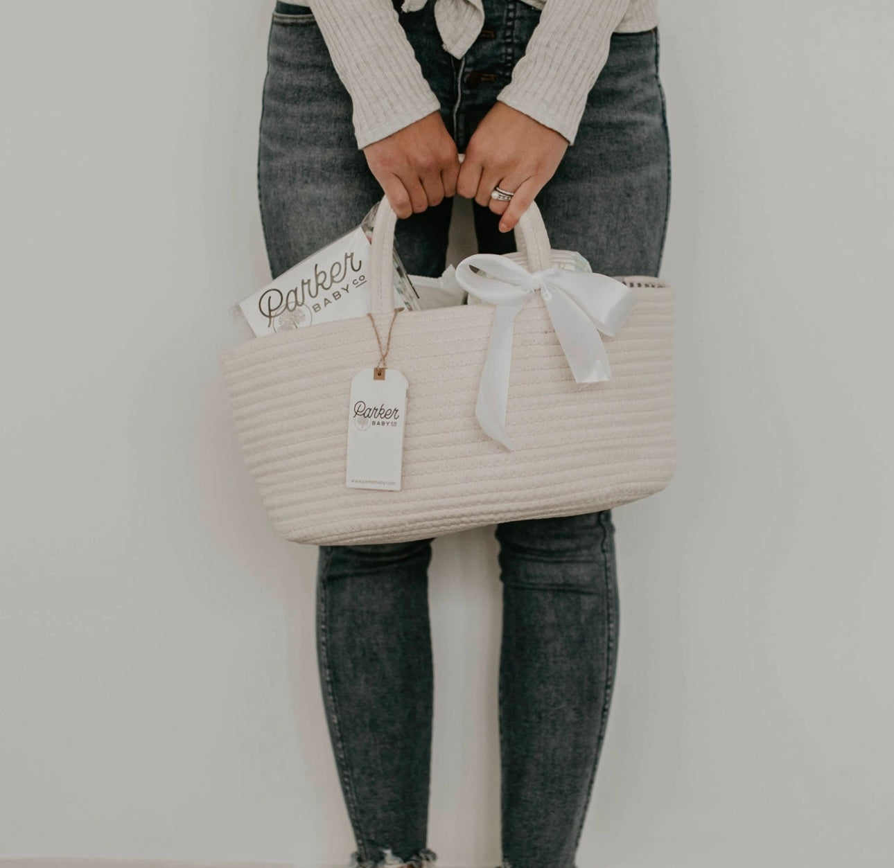 Rope Diaper Caddy | Parker Baby Co.