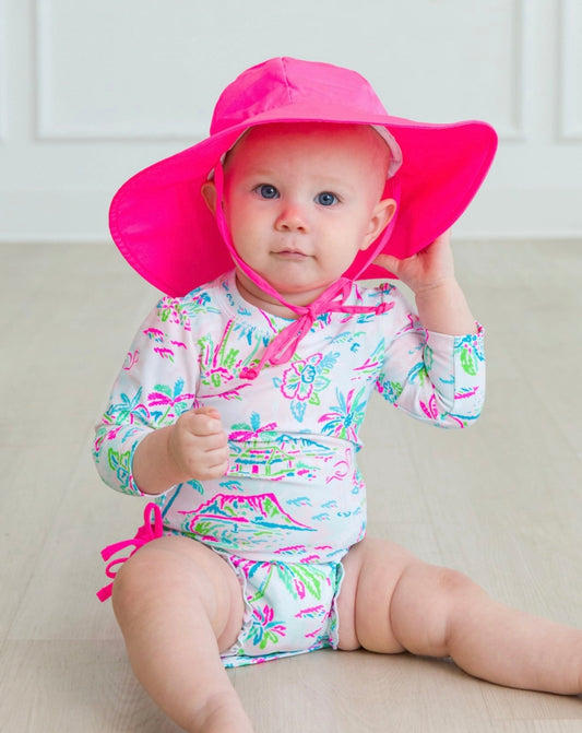 Neon Magenta Sun Protective Hat