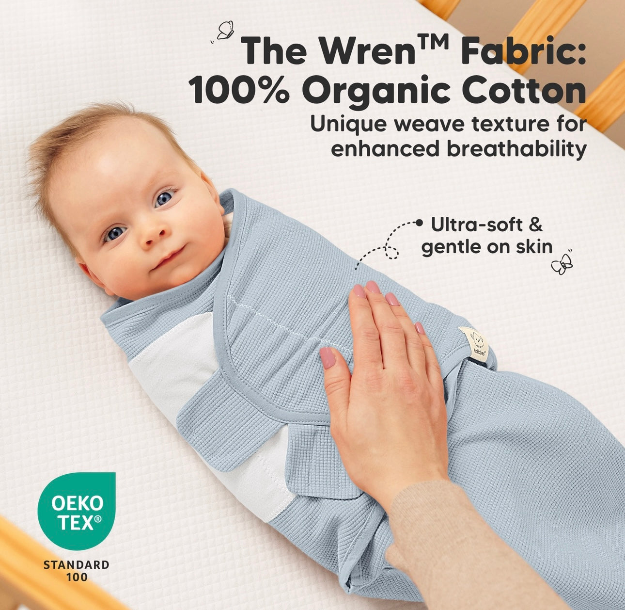 3pk Soothe Wren Swaddles Sacks for Newborns 0-3 Month
