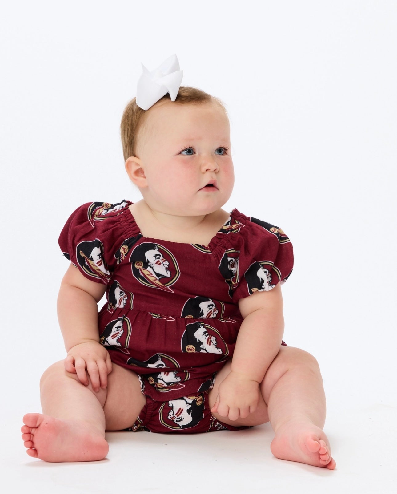 The FSU Seminoles Puff Sleeve Onesie