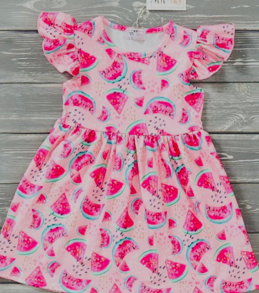 Watermelon Splash Dress