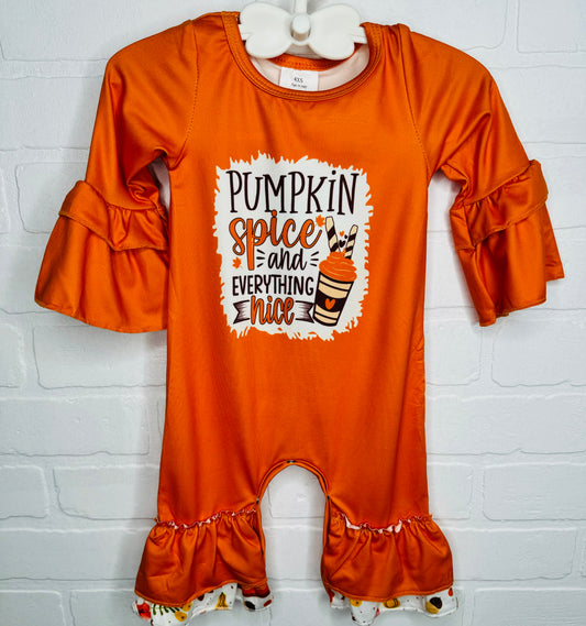 Pumpkin Spice Romper