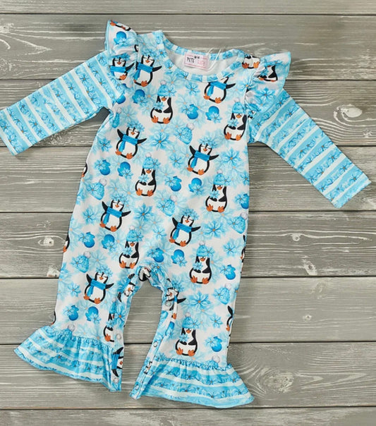 Playful Penguin Romper