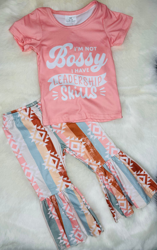 “I’m Not Bossy I Have Leadership Skills” 2pc Set