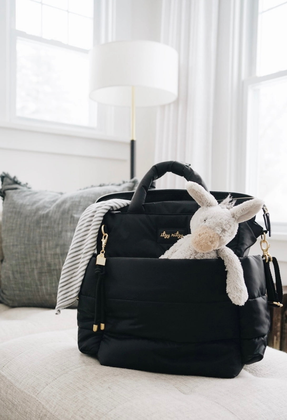 Dream Convertible Midnight Black Diaper Bag