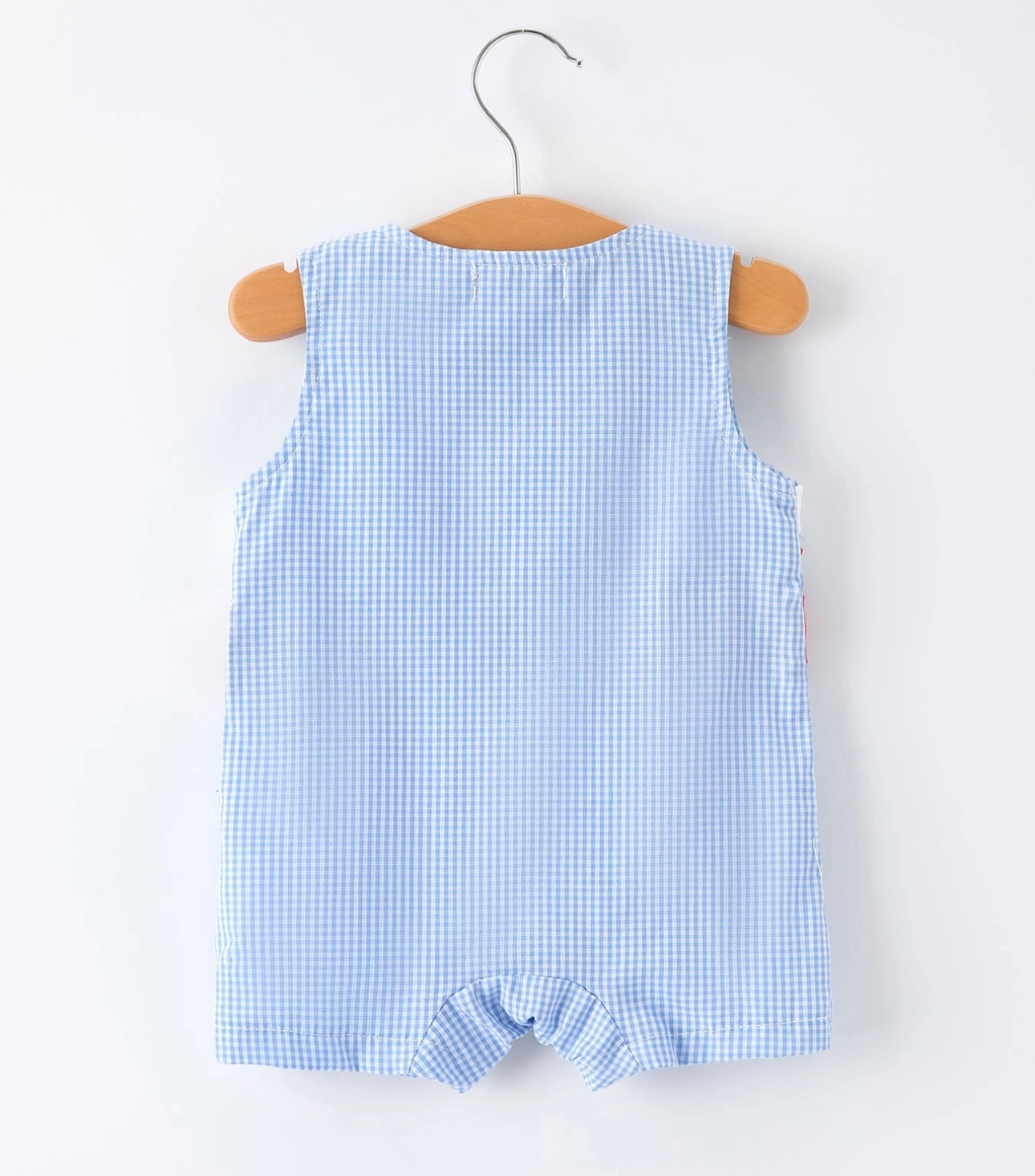Crab Embroidered Smocked Romper