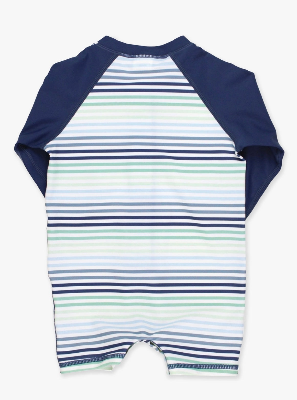 Coastal Stripes Boys Long Sleeve Rash Guard Swimsuit