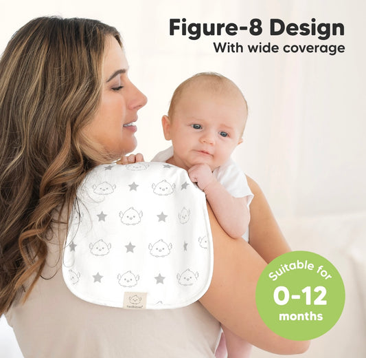 KeaBabies 5-Pack Urban Burp Cloths Constellation