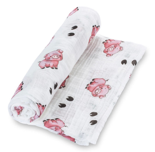 Little Piggy Baby Swaddle Blanket