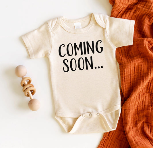Coming Soon Announcement Onesie