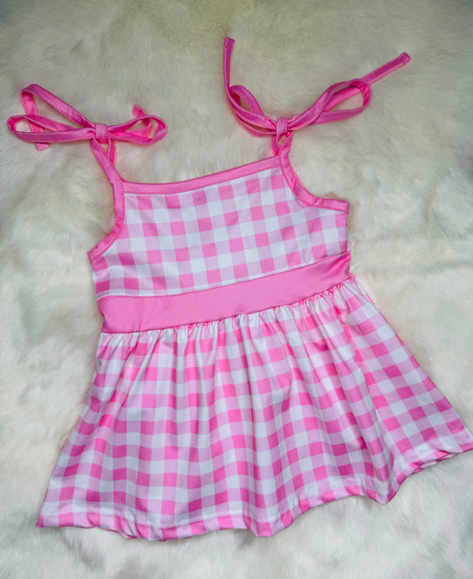 Miss Malibu Gingham Girl Dress