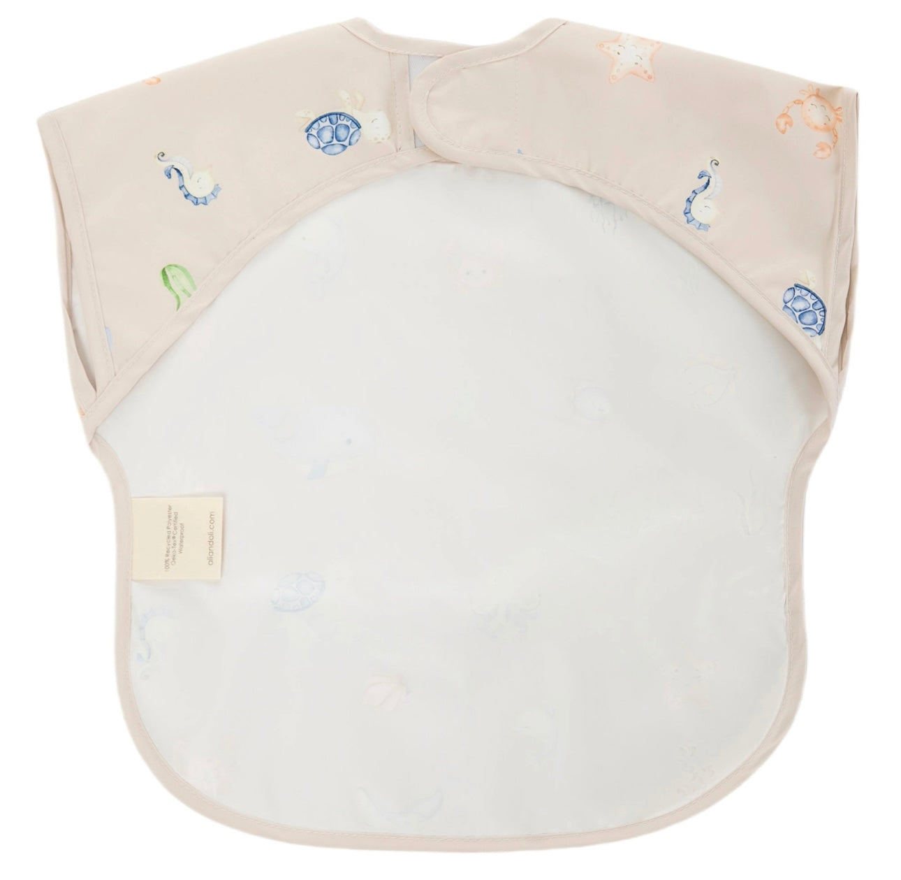 Under The Sea Smock Bib For Baby & Toddler Short Sleeve