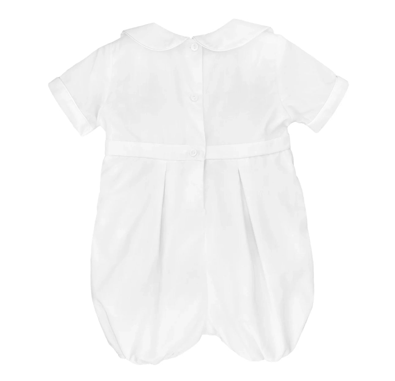 Embroidered Cross Christening Romper