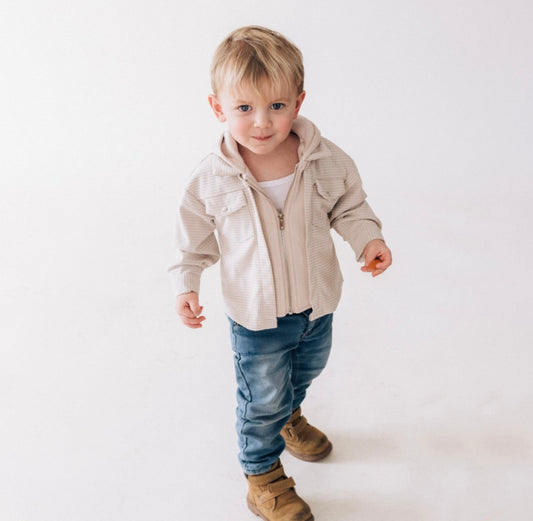 Textured Khaki Jacket