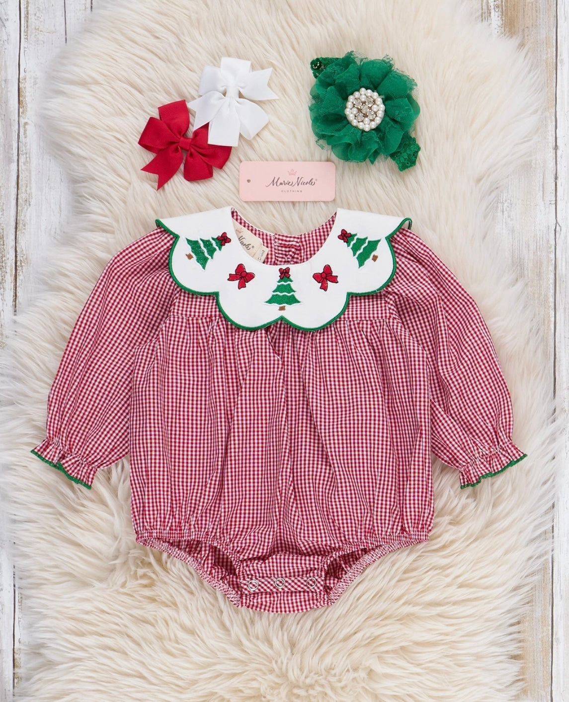 Festive Bow & Tree Cotton Bubble