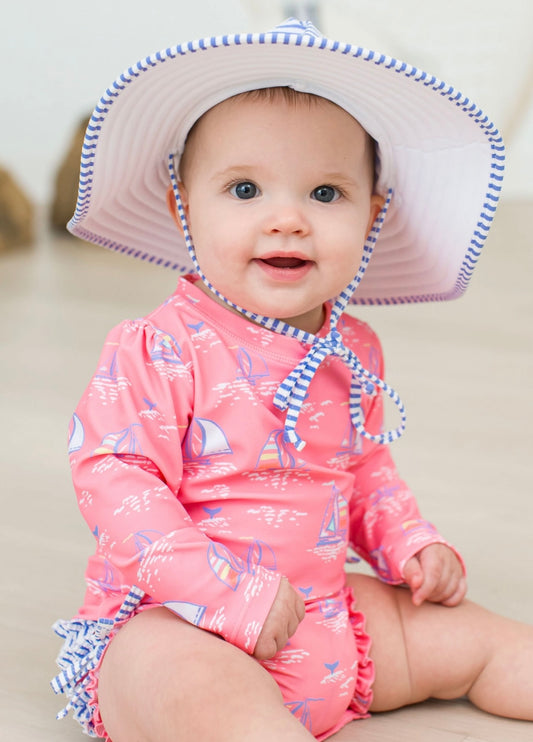 Rufflebutts Seas the Day Long Sleeve Rash Guard
