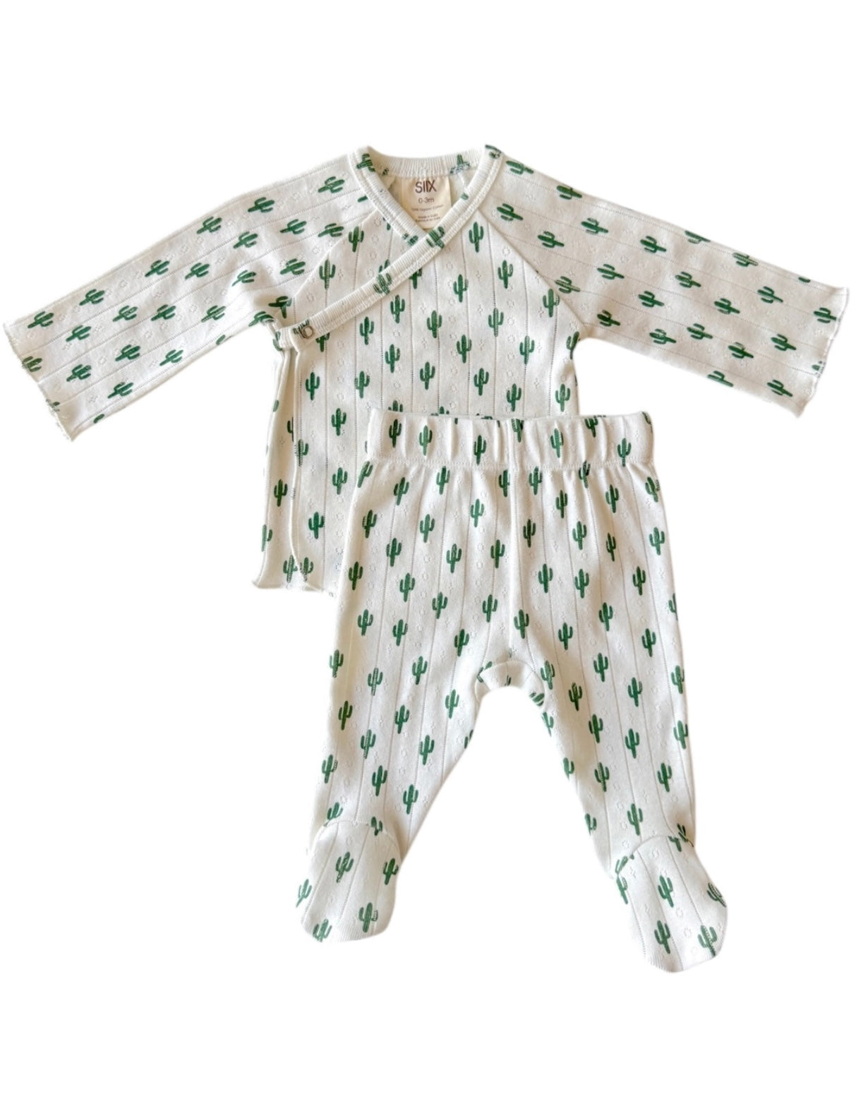 Cactus/Organic Pointelle Newborn Set